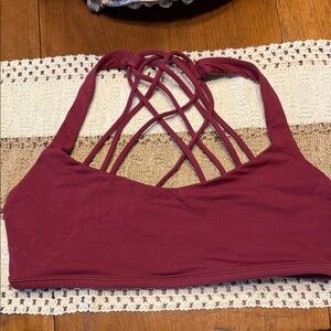 lululemon athletica Burgundy Sports Bra